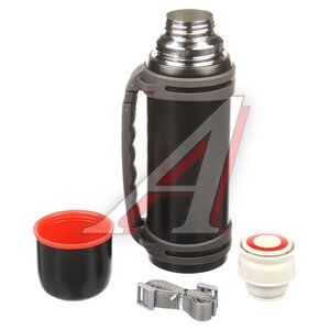 Изображение 2, 1400 black Термос 1.4л нержавеющая сталь черный, кнопка