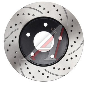 Изображение 4, BDF030 Диск тормозной MITSUBISHI Lancer (07-) передний перфорированный комплект TAYGA