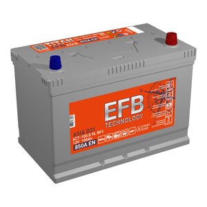 Аккумулятор ТИТАН EFB Asia 100А/ч обратная полярность, 4607008887013,
                                                          фото 1 Изображение 1, 6СТ100(0) D31L Аккумулятор ТИТАН EFB Asia 100А/ч обратная полярность