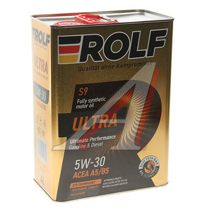Изображение 1, 323147 Масло моторное Ultra A5/B5 5W30 синт.4л ROLF