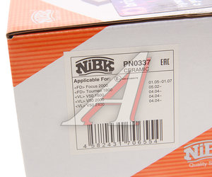 Изображение 5, PN0337 Колодки тормозные FORD Focus (98-04) передние (4шт.) NIBK