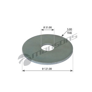 Изображение 1, 300.176 Шайба BPW пальца полурессоры (31х121х5мм) BPW MANSONS