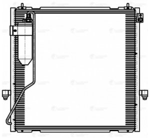 Изображение 4, LRAC1149 Радиатор кондиционера MITSUBISHI Pajero Sport (08-) LUZAR