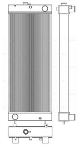Изображение 3, LRc3127 Радиатор KOMATSU (PC300-8, PC350-8, PC400-7, PC450-7) дв.SAA6D114E-3 LUZAR