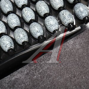 Изображение 2, A95030S Накидка на сиденье массажная деревянная с поясничной опорой серая AVS