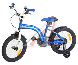 Изображение 2, JK18440116B Велосипед 16" 1-ск. (4-6 лет) голубой Beatle STITCH