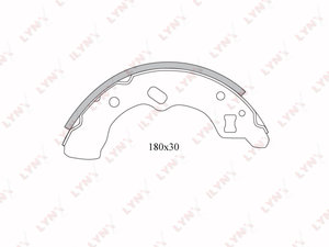 Изображение 2, BS5102 Колодки тормозные MAZDA 121 (90-96) задние барабанные (4шт.) LYNX