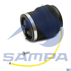 Изображение 1, 034.131-01 Пневморессора SCANIA MAN IVECO сиденья SAMPA