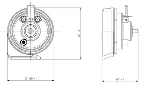 Изображение 4, 65VI12.100.02K Сигнал звуковой 12V 500Hz 118дБ (тип-V) SEGER