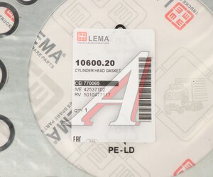 Изображение 4, 1060020 Прокладка головки блока RENAULT Premium LEMA