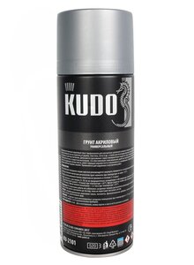 Изображение 2, KU-2101 Грунт серый акриловый 520мл KUDO