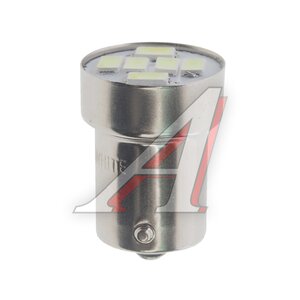 Изображение 1, 24T15-W\6SMD5730 Лампа светодиодная 24V R10W BA15s 6 светодиодов белая МАЯК