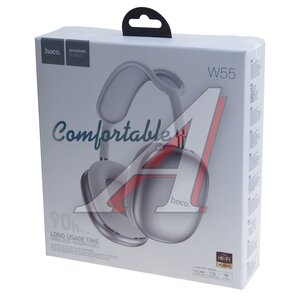 Изображение 3, W55 silver Наушники беспроводные HOCO