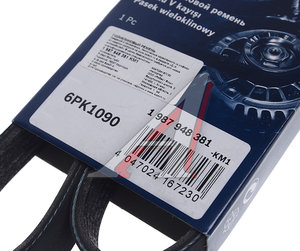 Изображение 3, 1987948381 Ремень приводной поликлиновой 6PK1090 BOSCH