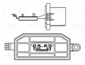 Изображение 4, LFR1014 Резистор FORD Focus (11-) вентилятора отопителя LUZAR
