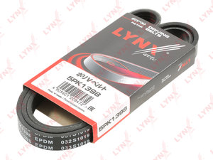 Изображение 1, 5PK1398 Ремень приводной поликлиновой 5PK1398 CHEVROLET Cruze (13-) OPEL Astra (10-) LYNX