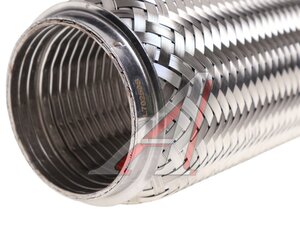 Изображение 2, VTL70250 IL Гофра глушителя 70x250 трехслойная interlock нержавеющая сталь МЗГС