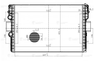 Изображение 2, LRC1641 Радиатор IVECO Daily охлаждения двигателя LUZAR