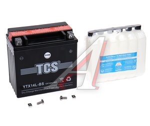 Изображение 1, 6СТ14 YTX14L-BS Аккумулятор TCS AGM 14А/ч