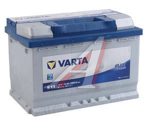 Изображение 1, 6СТ74(0) Е11 Аккумулятор VARTA Blue Dynamic 74А/ч обратная полярность