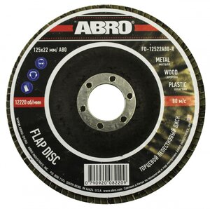 Изображение 1, FD12522A40R Круг шлифовальный лепестковый 125х22мм P40 ABRO