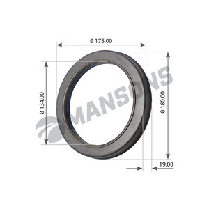 Изображение 1, 400.631 Сальник MAN балансира (135x175x15.5/20) MANSONS