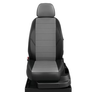 Изображение 1, HY15-1302-EC02 Авточехлы HYUNDAI Porter (12-) экокожа черно-серые (1вод. 2пассаж.) AVTOLIDER