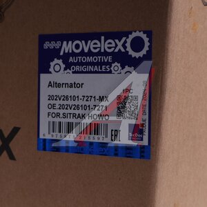 Изображение 5, 202V261017271-MX Генератор SITRAK дв.MC11 (80A) MOVELEX