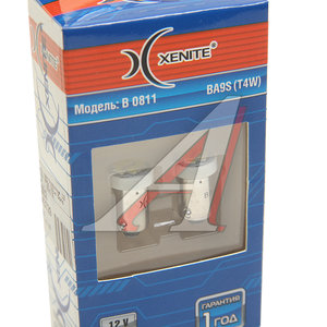 Изображение 2, 1009545 Лампа светодиодная 12V T4W BA9s 55Lm бокс (2шт.) XENITE