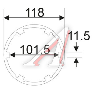 Изображение 4, JTC-5260 Головка ступичная (MERCEDES MAN) JTC