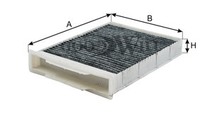Изображение 3, AG160CFC Фильтр воздушный салона RENAULT Megane угольный GOODWILL
