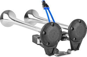 Изображение 2, 82DH24.100.02K Сигнал звуковой 24V воздушный 2-х рожковый хром SEGER