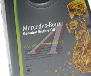 Изображение 2, A000989700611ABDE Масло моторное MERCEDES 5W30 синт. MB 229.52 1л