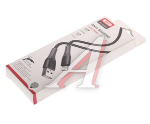 Изображение 3, NB225 black Кабель iPhone (5-) 2.4A 1м черный XO