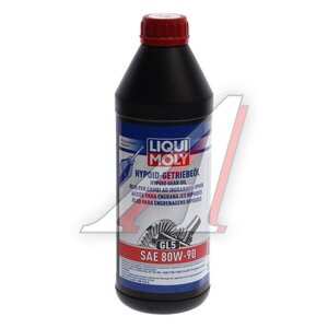 Изображение 2, 4406 Масло трансмиссионное HYPOID-GETRIEBEOIL GL-5 80W90 1л LIQUI MOLY