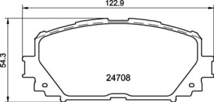Изображение 2, MDB2956 Колодки тормозные TOYOTA Yaris (06-) передние (4шт.) MINTEX