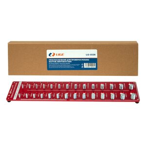 Изображение 1, LG-1026 Приспособление для проверки размера резьбы болтов, винтов, гаек (метрическое, дюймовое) LIGE