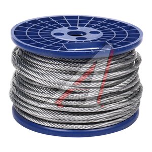 Изображение 1, DIN3055 Трос d=10мм металлический (бухта 100м,  цена за бухту,  не режем)