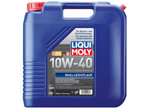 Изображение 2, 1089 Масло моторное MoS2 LEICHTLAUF 10W40 п/синт.20л LIQUI MOLY