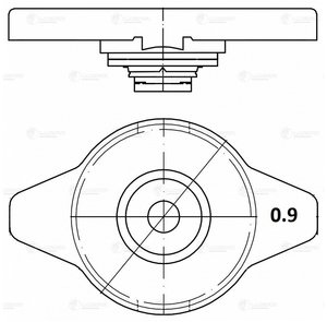 Изображение 3, LL1903 Крышка радиатора TOYOTA Corolla (ZZE120) LUZAR