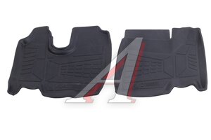 Изображение 1, ADRPLR293 Коврик салона КАМАЗ-5490 (13-) резина черный (2 предм.) AVTODRIVER