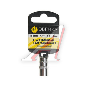 Изображение 1, ER-90209H Головка торцевая 1/4" 09мм с держателем ЭВРИКА