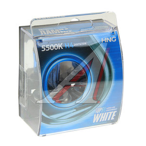 Изображение 1, 24443SW2 Лампа 24V H4 75/70W P43t 5500К бокс (2шт.) Super White HNG