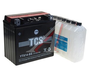 Изображение 2, 6СТ14 YTX14-BS Аккумулятор TCS AGM 14А/ч