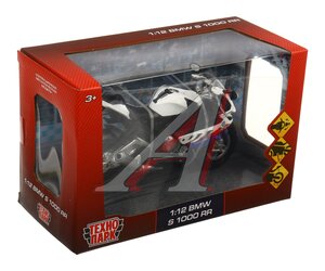 Изображение 3, 68001A Модель мотоцикла BMW s1000rr металлическая (свет) ТЕХНОПАРК