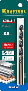 Изображение 4, 29656-8 Сверло по металлу 8.0х117мм HSS Cobalt KRAFTOOL