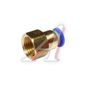 Изображение 2, ER-SPCF06-02 Соединитель трубки ПВХ, полиамид d=6мм (внутренняя резьба) 1/4" прямой металлический ЭВРИКА