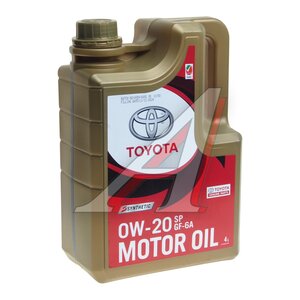 Изображение 1, 08880-84355 Масло моторное TOYOTA 0W20 синт. API SP 4л