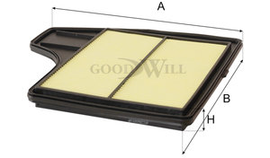 Изображение 3, AG380 Фильтр воздушный NISSAN Teana (L33R) (14-) GOODWILL