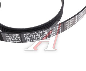 Изображение 2, 1001743954-MX Ремень приводной поликлиновой 6PK1444 SHACMAN SHAANXI дв.WP13 MOVELEX